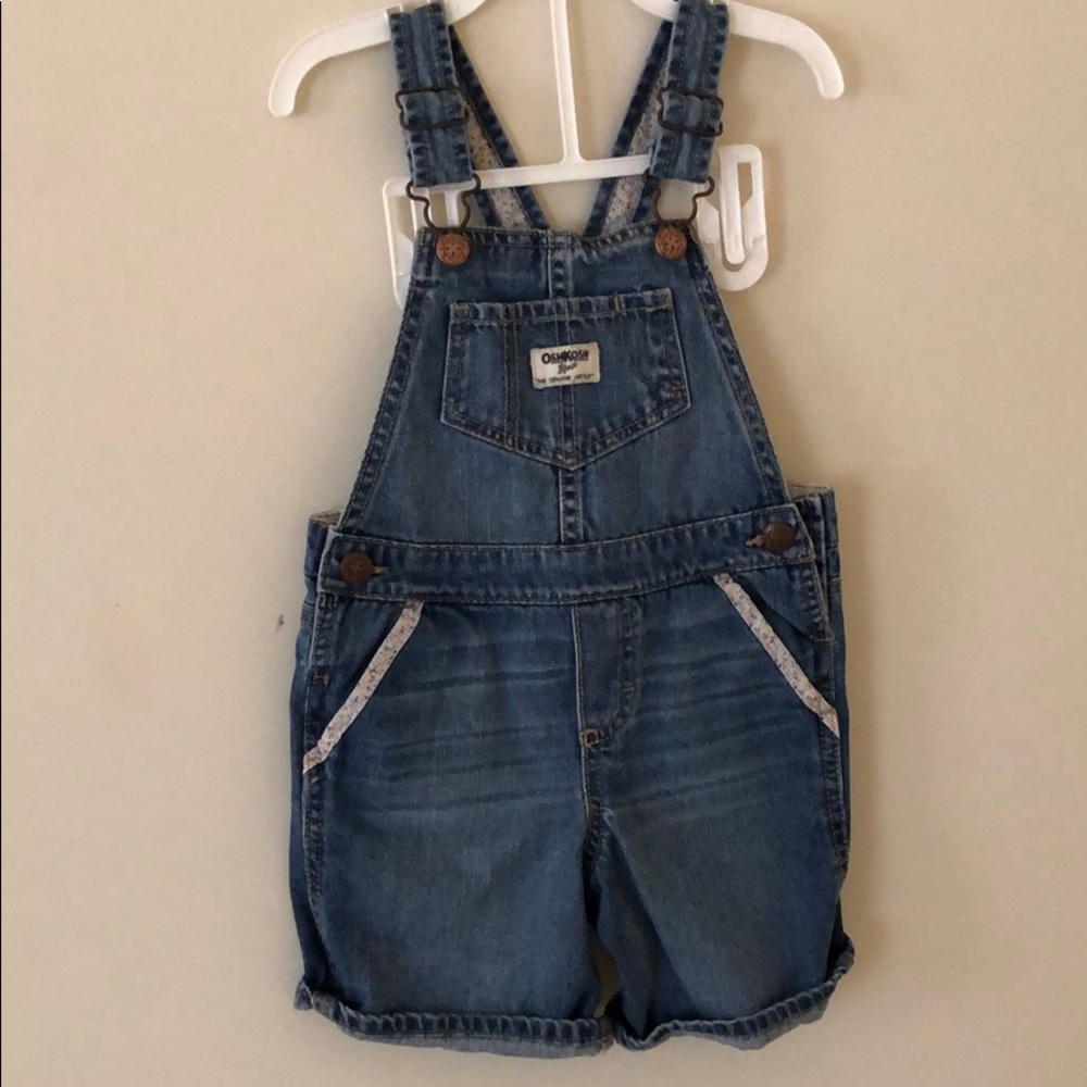 Toddler Girls 4T OshKosh B’gosh short Overalls